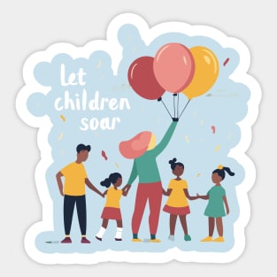 Let Children Soar Sticker